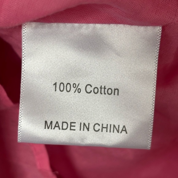 Kourt Denim Corset Mini Dress Bubblegum Pink Flowy Skirt Sleeveless Size Large - Picture 8 of 8